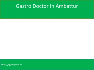 Gastro Surgeon in Ambattur