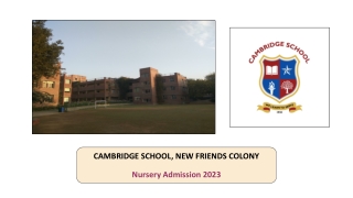 Nursery Admission 2023