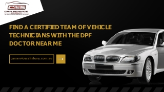 Find a certified team of vehicle technicians with the DPF doctor near me