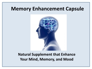 Natural Brain Function Booster Supplement
