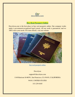 Buy Real Passport Online  Docx4you