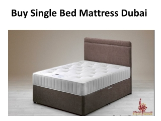 Buy Single Bed Mattress Dubai