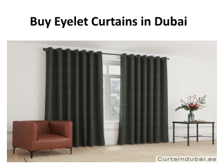 Buy Eyelet Curtains in Dubai