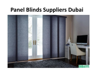 Panel Blinds Suppliers Dubai