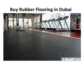 Buy Rubber Flooring in Dubai