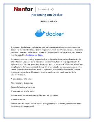 Hardening con Docker