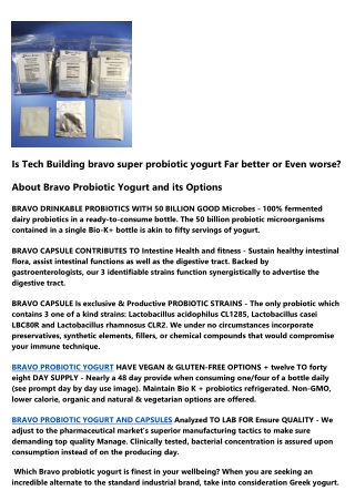 Undeniable Proof That You Need Bravo Super Probiotic Yogurt