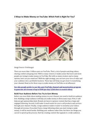 3 Ways to Make Money on YouTube Which Path Is Right for You
