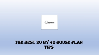 The Best 20 by 40 House Plan TIPS