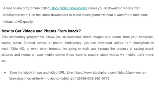 Istock Video Downloader