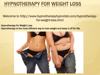 hypnotherapy for weight loss