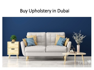 Buy Upholstery in Dubai