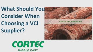 What Should You Consider When Choosing a VCI Supplier?