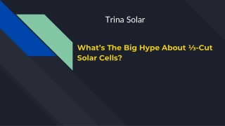 What’s The Big Hype About ⅓-Cut Solar Cells_