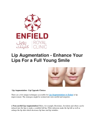 Lip Augmentation in Dubai