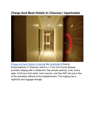 Cheap And Best Hotels In Chennai _ Uparhotels (3)