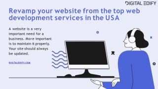 Revamp your website from the top web development services in the USA