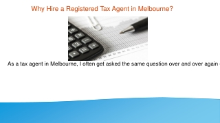 Why Hire a Registered Tax Agent in Melbourne