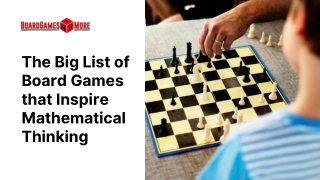 The Big List of Board Games that Inspire Mathematical Thinking