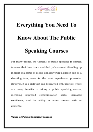 Public Speaking Courses In Mumbai Call-7428590012