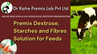 Premix Dextrose, Starches and Fibres Solution for Feeds