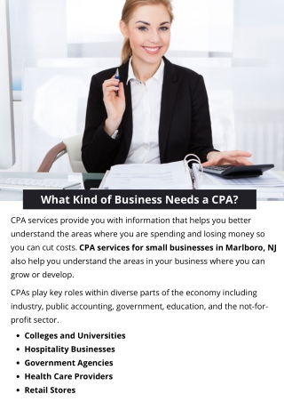 What Kind of Business Needs a CPA?