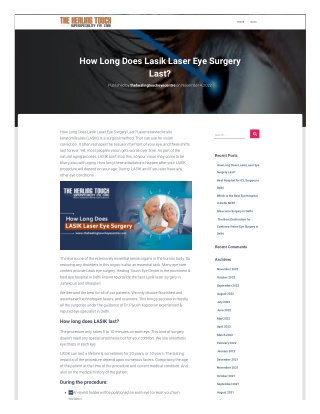 Lasik Surgery in Vikaspuri