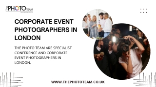 Corporate Event Photographers in London