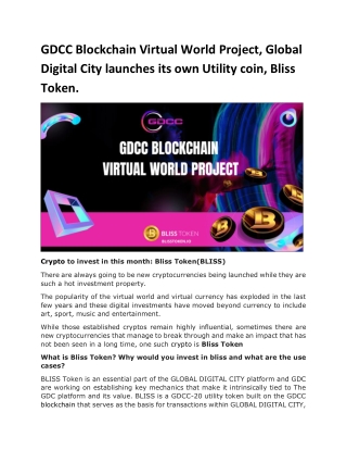 GDCC Blockchain Metaverse