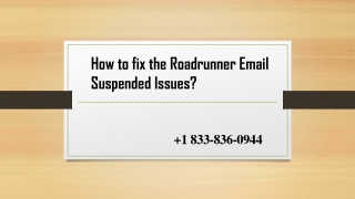 How to fix the Roadrunner Email Suspended Issues?