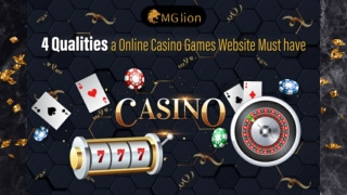 4 Qualities a Online Casino Games Website Must have
