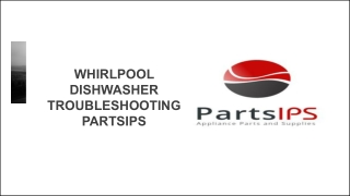 whirlpool dishwasher troubleshoot- PartsIPS