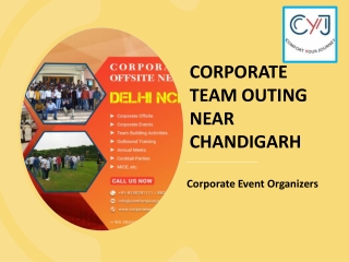 Corporate Team Outing Near Chandigarh