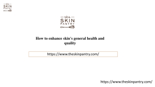 Week 4 PPT  Skin Pantry