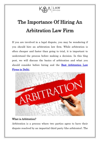 Best Arbitration Law Firms in Delhi Call-9870270979
