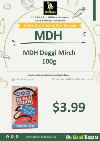 MDH Deggi Mirch 100g - Mandi Bazaar