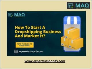 How To Start A Dropshipping Business And Market It?