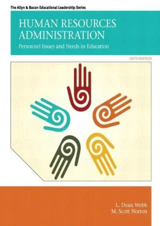 ePUB  Human Resources Administration Personnel Issues and Needs in