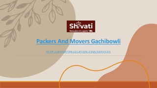 Packers and Movers in Gachibowli