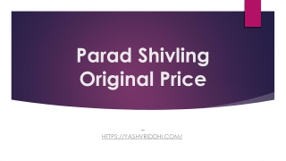 Parad Shivling Original Price