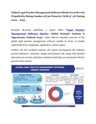 Global Lega Practice Management Software Market PR