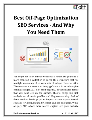 Best Off-Page Optimization SEO Services – And Why You Need Them