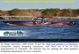 How to Select the Boat Graphic Design Company in Charlotte?