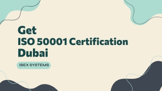 Get ISO 50001 Certification Dubai