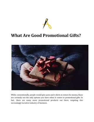 What Are Good Promotional Gifts?