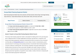 Metal Cleaning Equipment Market to Witness Comprehensive Growth by 2031, TMR Stu