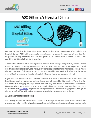 ASC Billing vs Hospital Billing