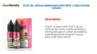 Surfs Up - Johnny Applevapes Salts 30ml