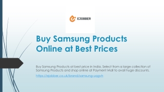 Buy Samsung Products Online at Best Prices