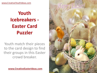 Youth Icebreakers - Easter Card Puzzler